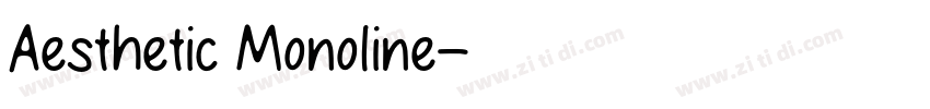 Aesthetic Monoline字体转换